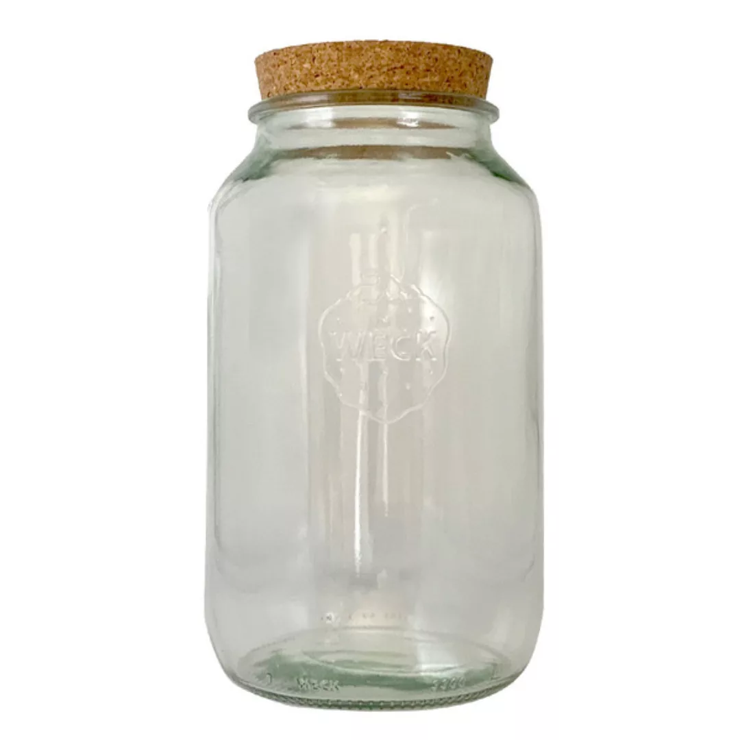 Weck Vorratsglas Mit Korken 3 Liter Inkl. Beschriftungsetikett günstig online kaufen