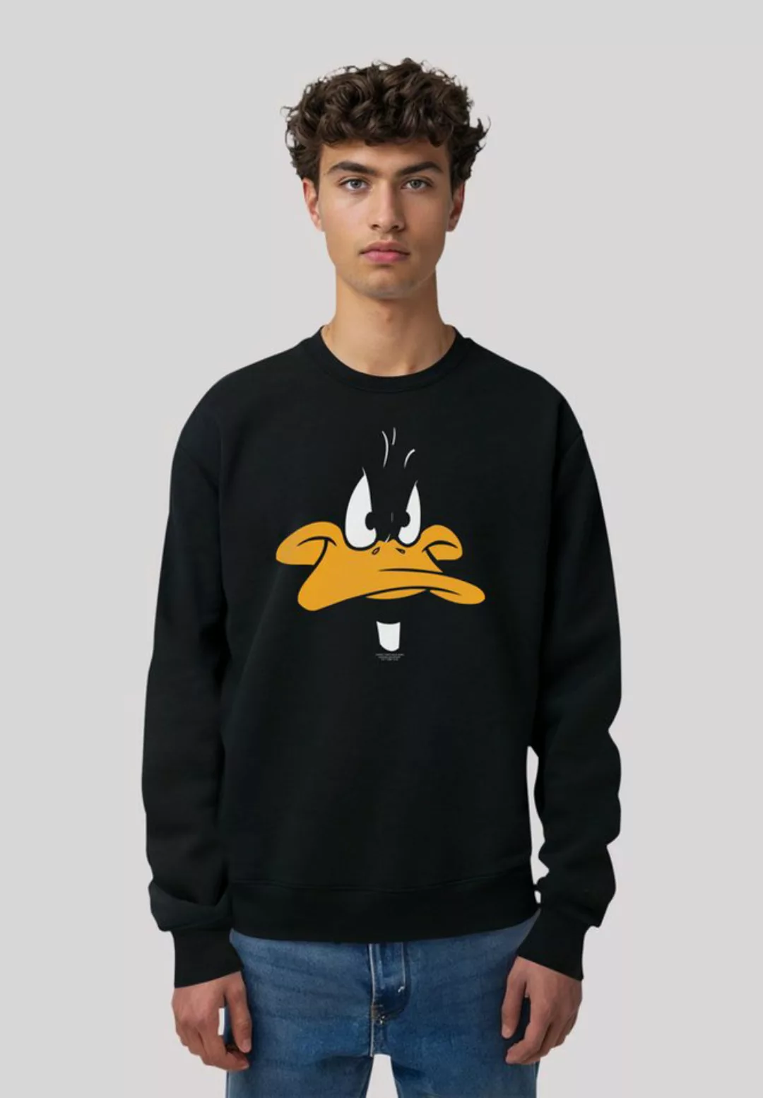 F4NT4STIC Sweatshirt Daffy Duck Loones Tunes Big Face Premium Qualität günstig online kaufen