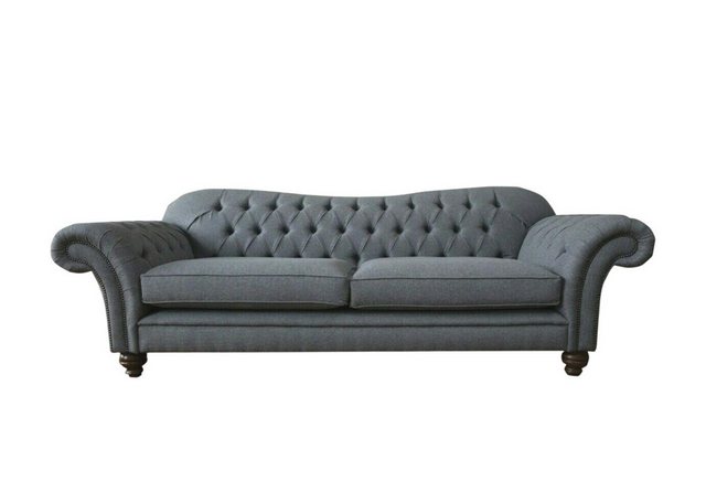 Xlmoebel Sofa Große Chesterfield Polster-Sofas Design Luxus 4-Sitzer Stoffs günstig online kaufen