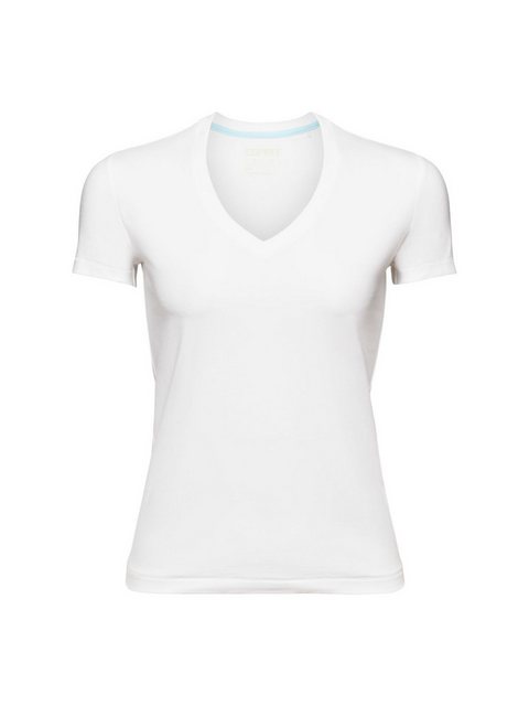 Esprit T-Shirt Jersey-T-Shirt mit V-Ausschnitt (1-tlg) günstig online kaufen