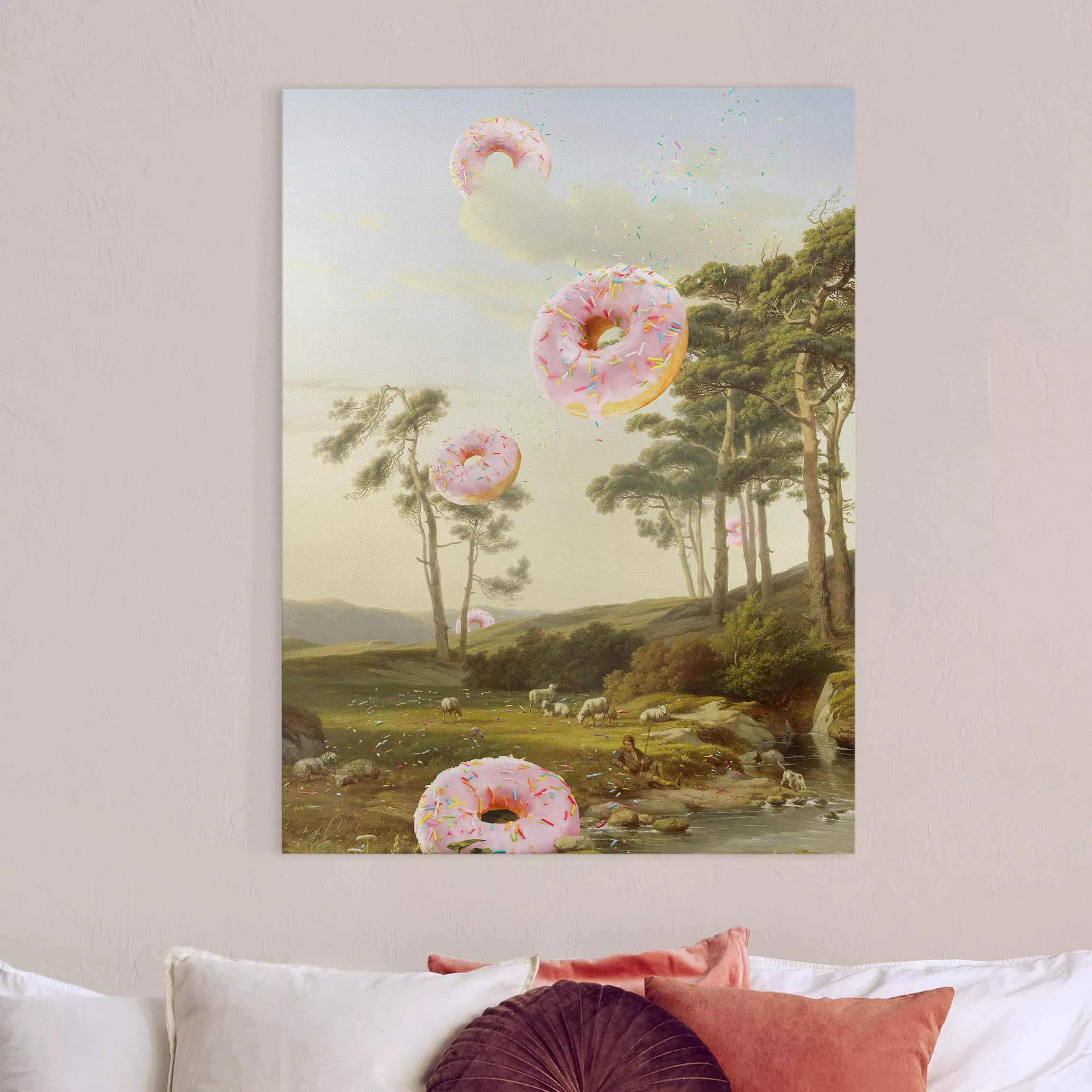 Leinwandbild Donut Wetter günstig online kaufen