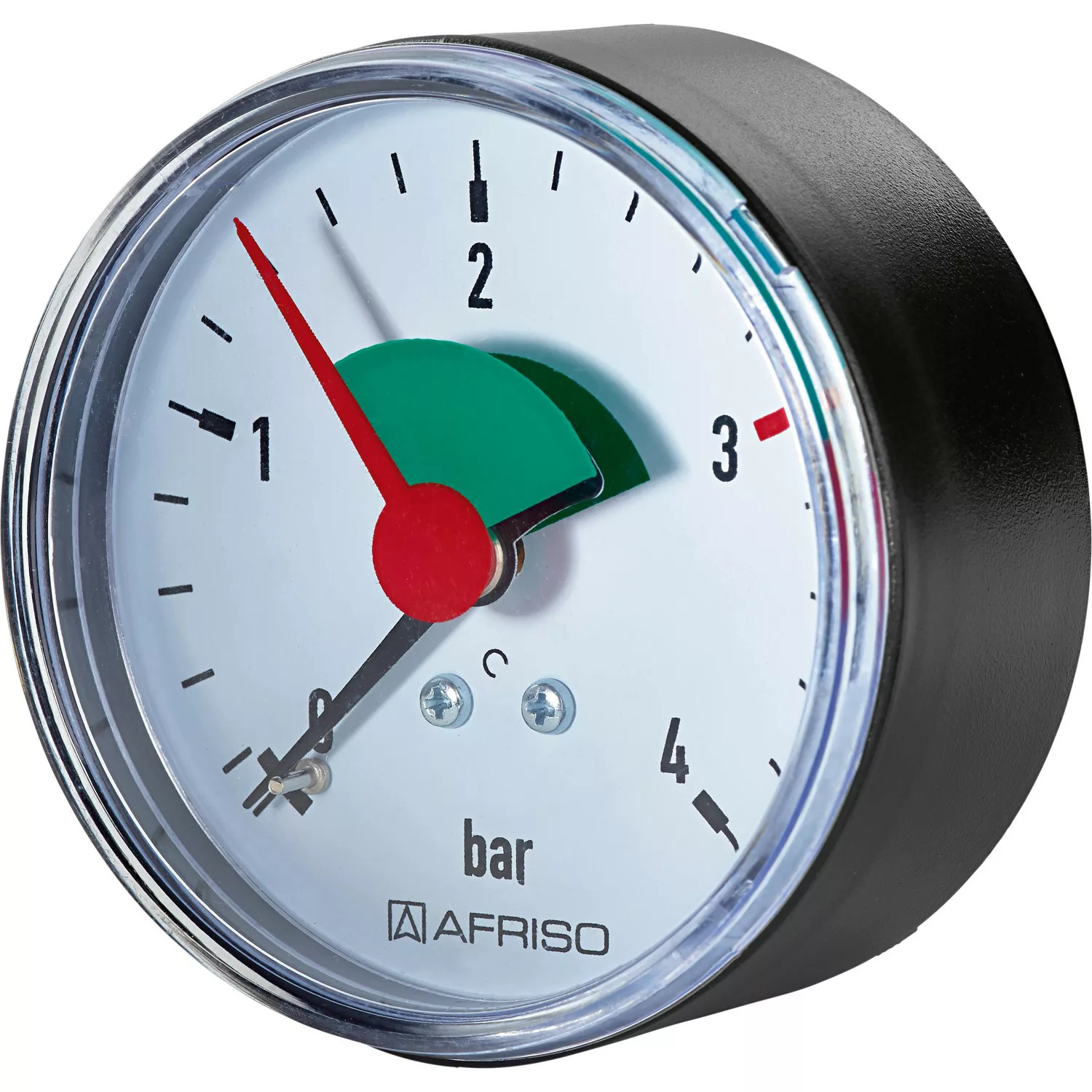 Manometer Axial 16,7 mm (3/8 Zoll) 0 bar - 4 bar günstig online kaufen