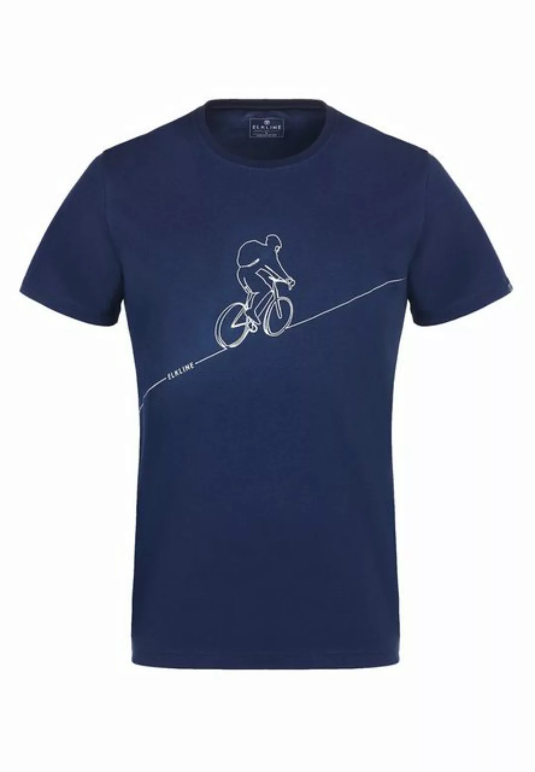 Elkline T-Shirt Downhill Fahrrad Siebdruck Motiv gerader Schnitt günstig online kaufen