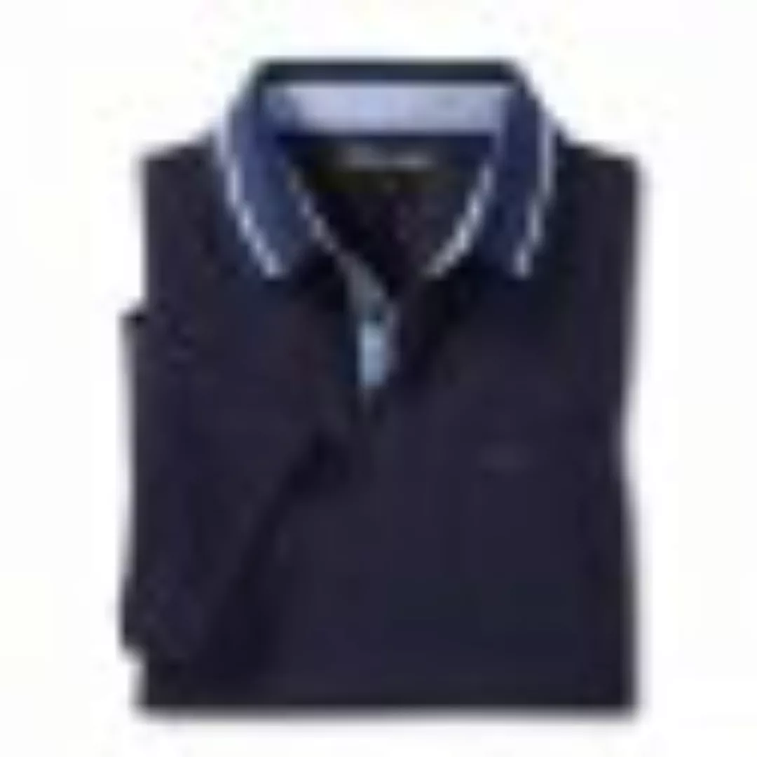 Pique-Shirt m.Kontrasten,marin günstig online kaufen