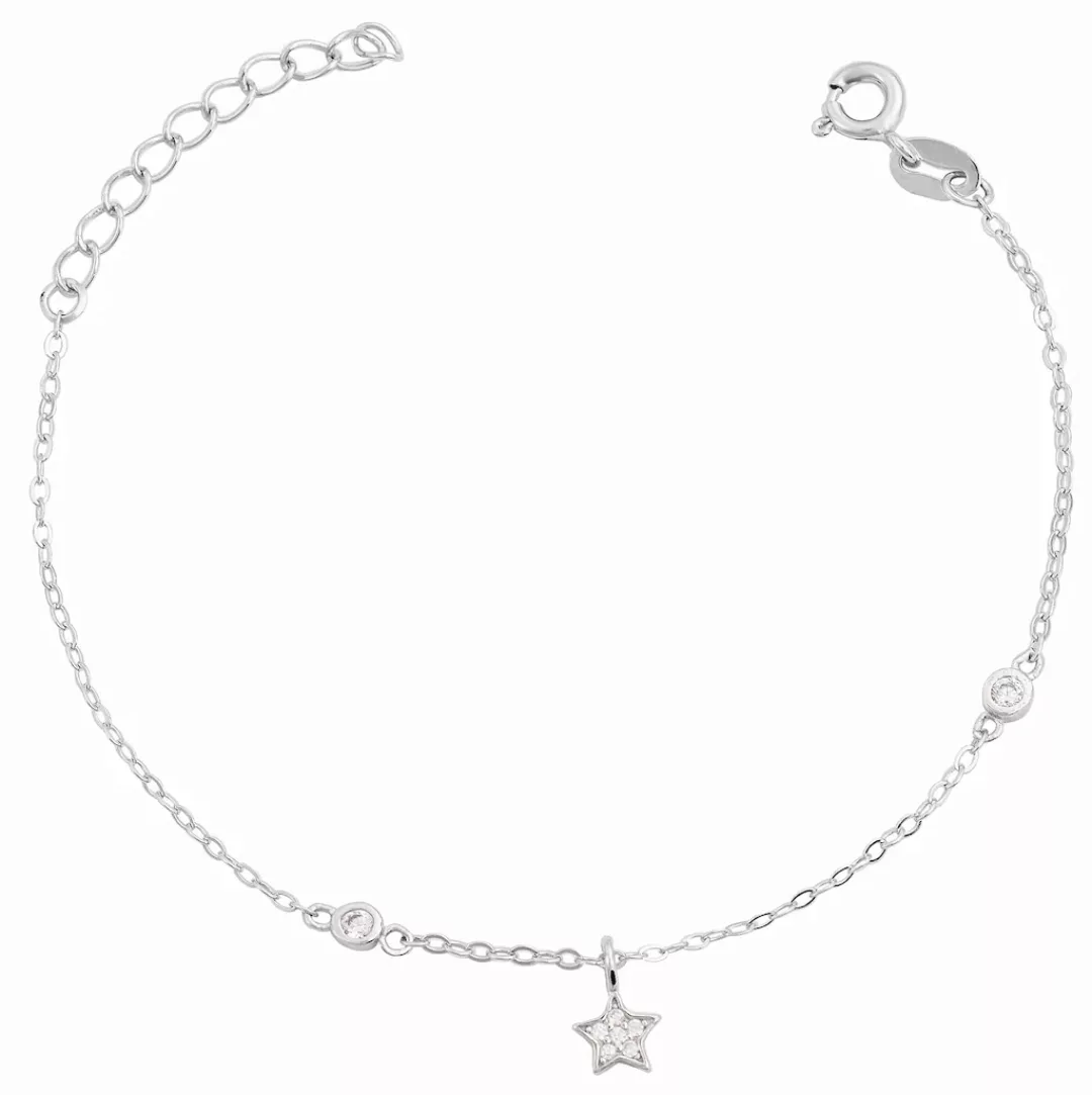 Adelia´s Armband "keine Stern aus 925 Silber mit Zirkonia 20 cm" günstig online kaufen