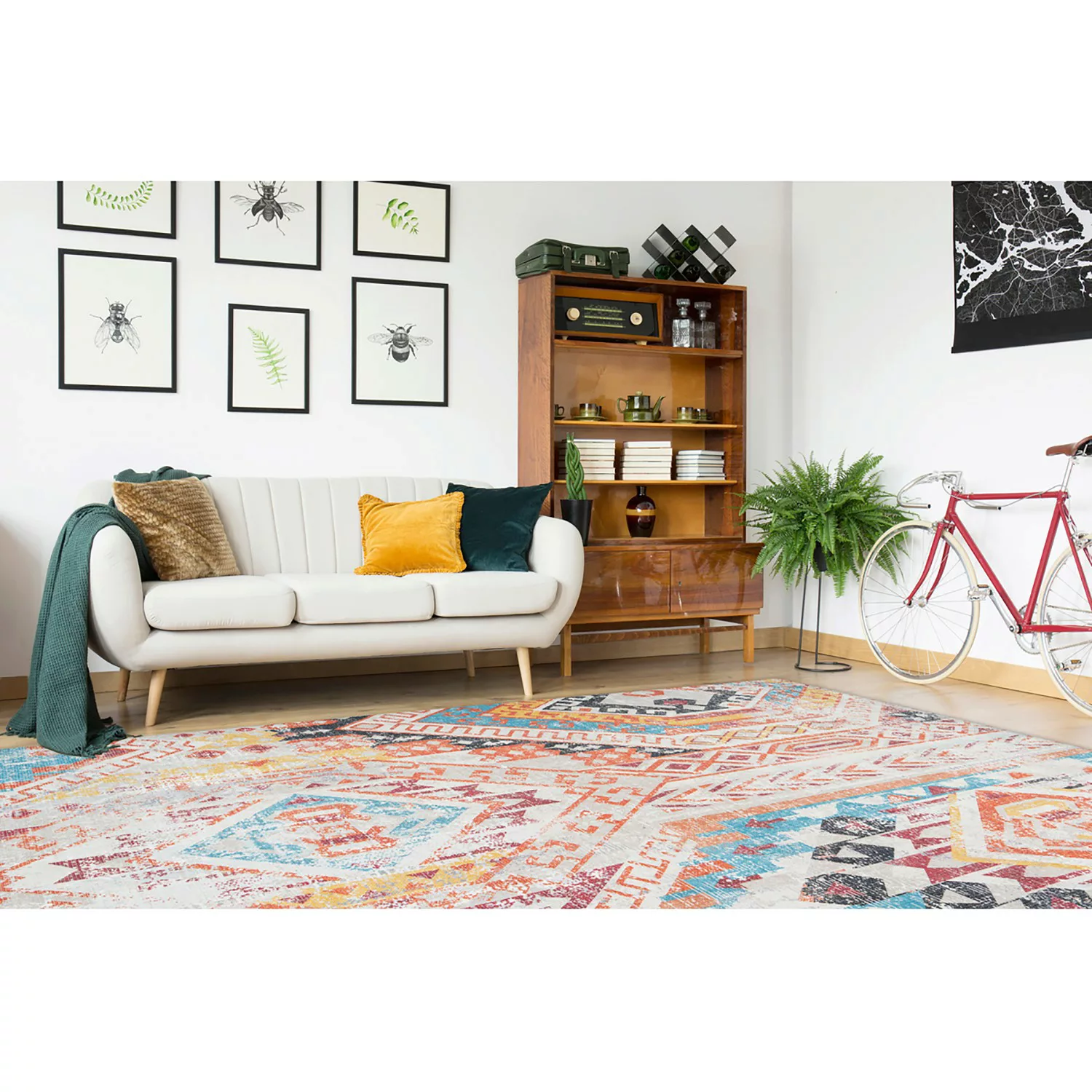 Teppich orange 200x290 cm Indiana günstig online kaufen