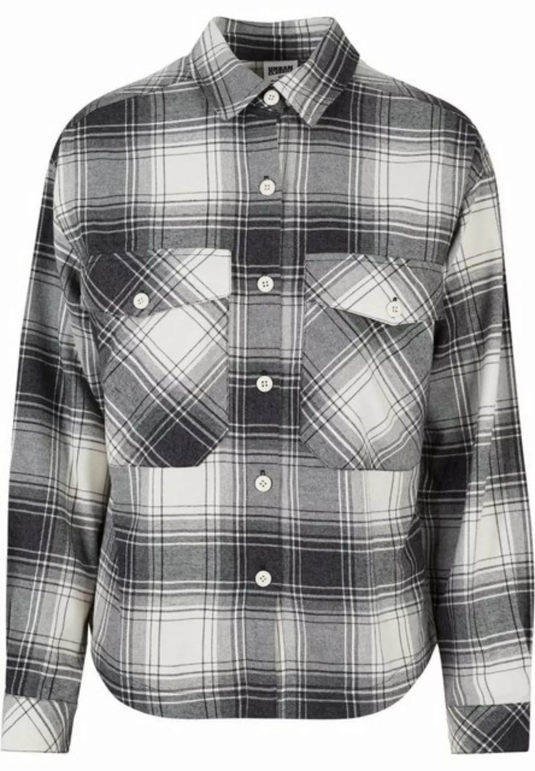 URBAN CLASSICS Klassische Bluse Urban Classics Damen Ladies Oversized Check günstig online kaufen