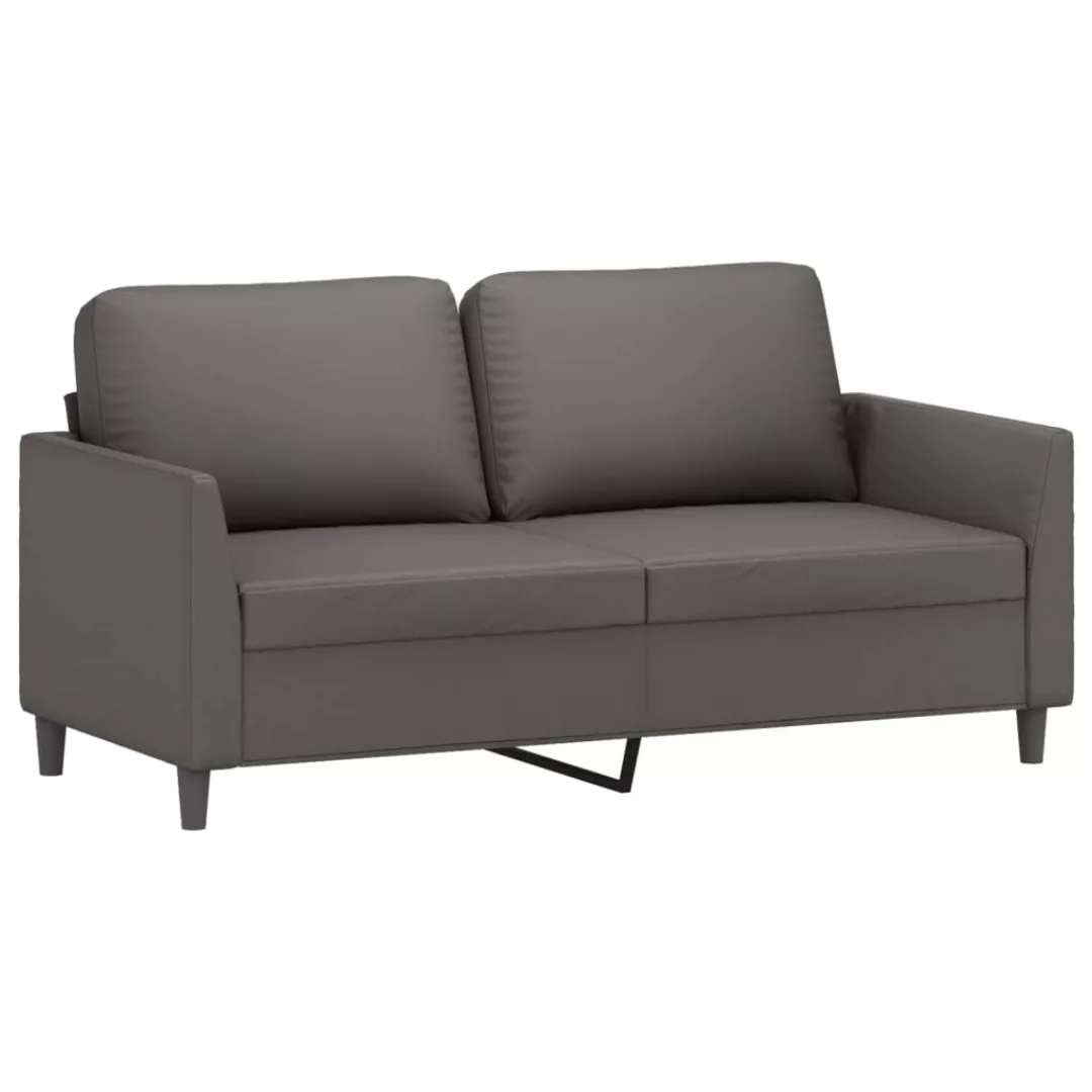 Vidaxl 2-sitzer-sofa Grau 140 Cm Kunstleder günstig online kaufen