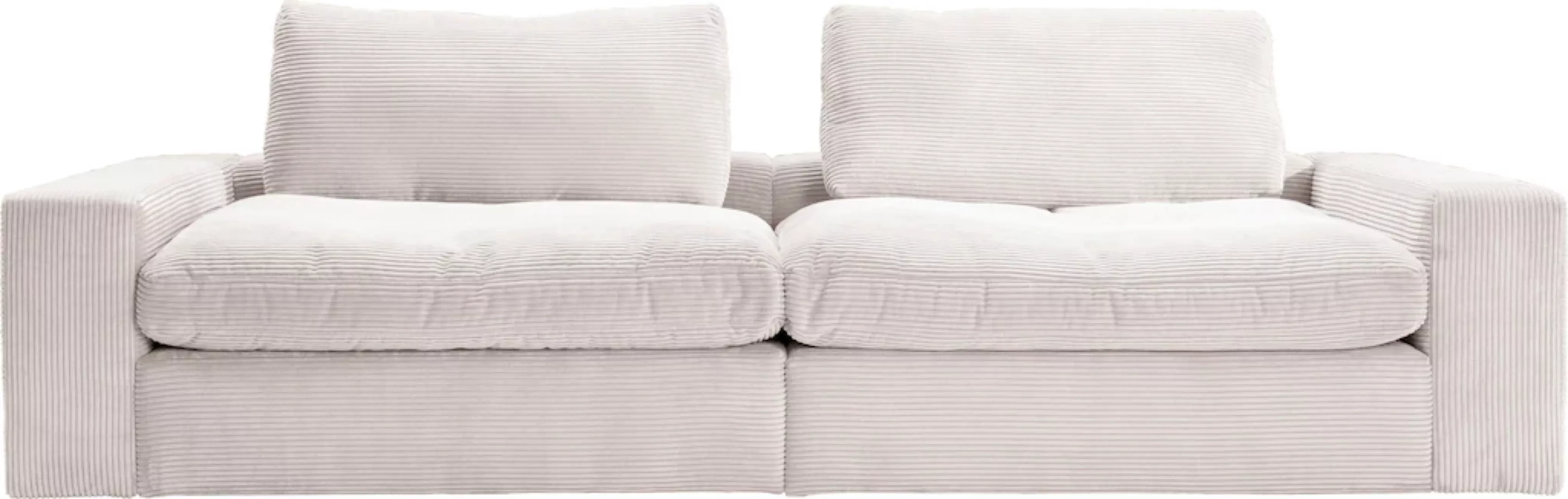 alina Big-Sofa "Sandy", mit losen Sitz und Rückenkissen, in modernem Cordst günstig online kaufen