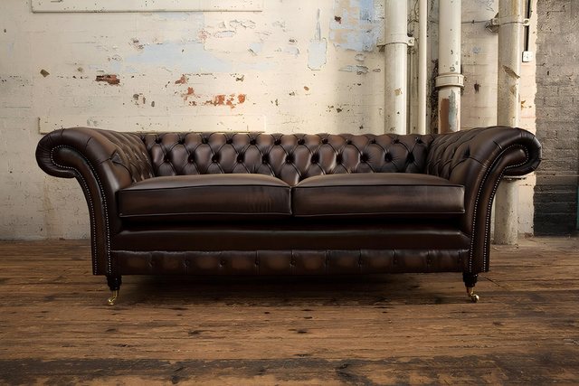 JVmoebel 3-Sitzer Ledersofa Sofa Couch Garnitur Couchen Chesterfield Leder günstig online kaufen