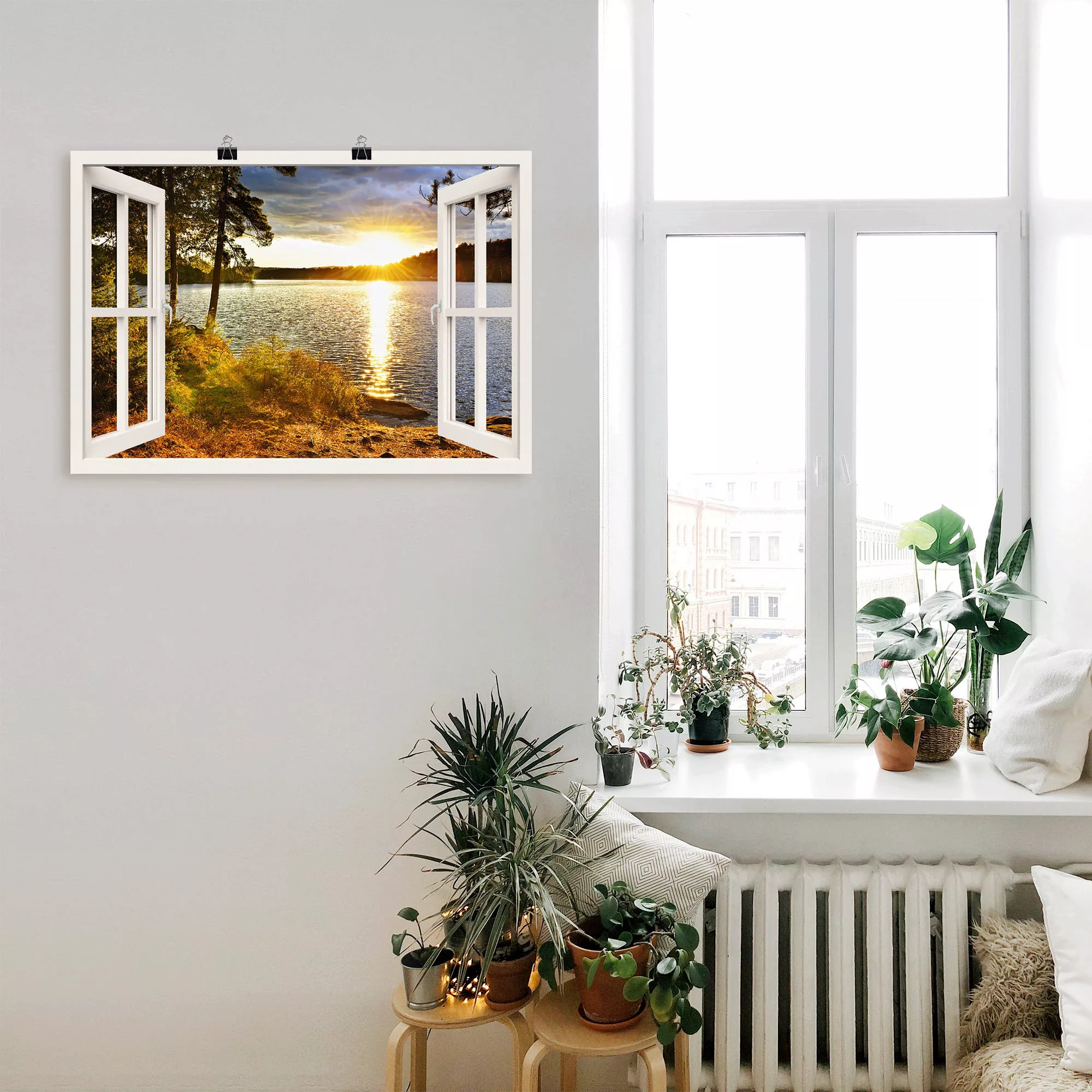 Artland Wandbild »Sonnenuntergang im Algonquin Park«, Fensterblick, (1 St.) günstig online kaufen