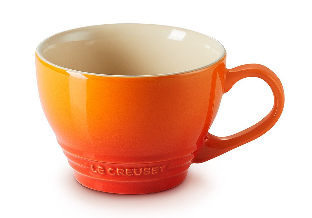 Le Creuset Cappuccino Tasse Steinzeug Ofenrot 400ml günstig online kaufen