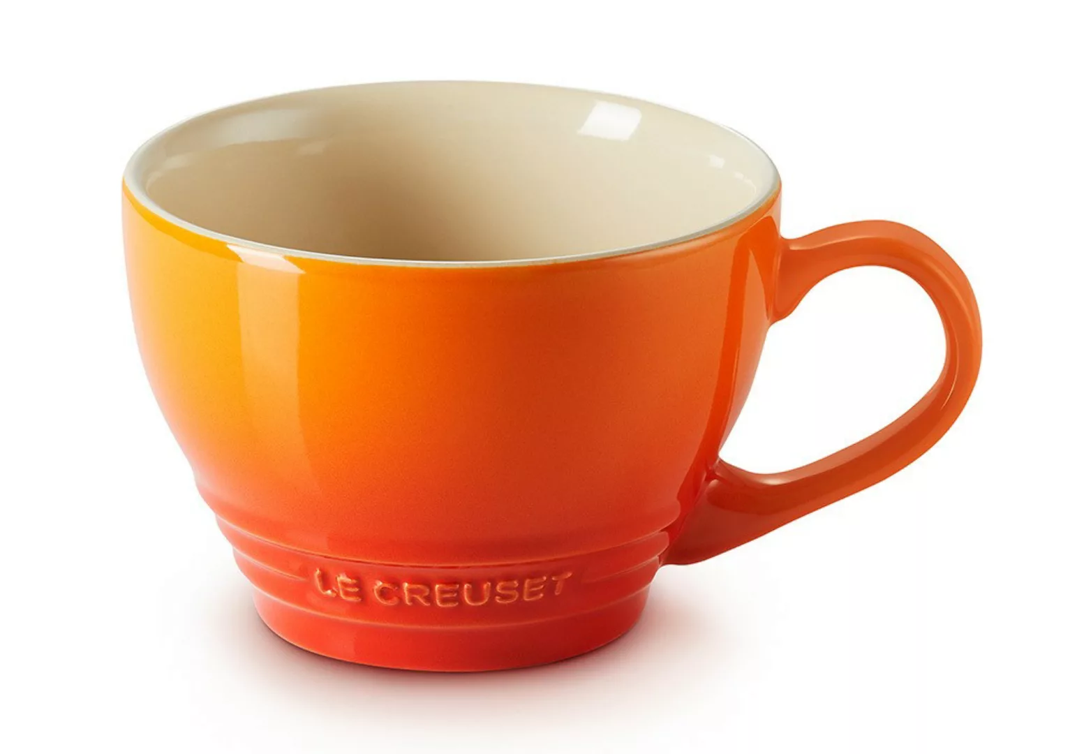 Le Creuset Cappuccino Tasse Steinzeug Ofenrot 400ml günstig online kaufen