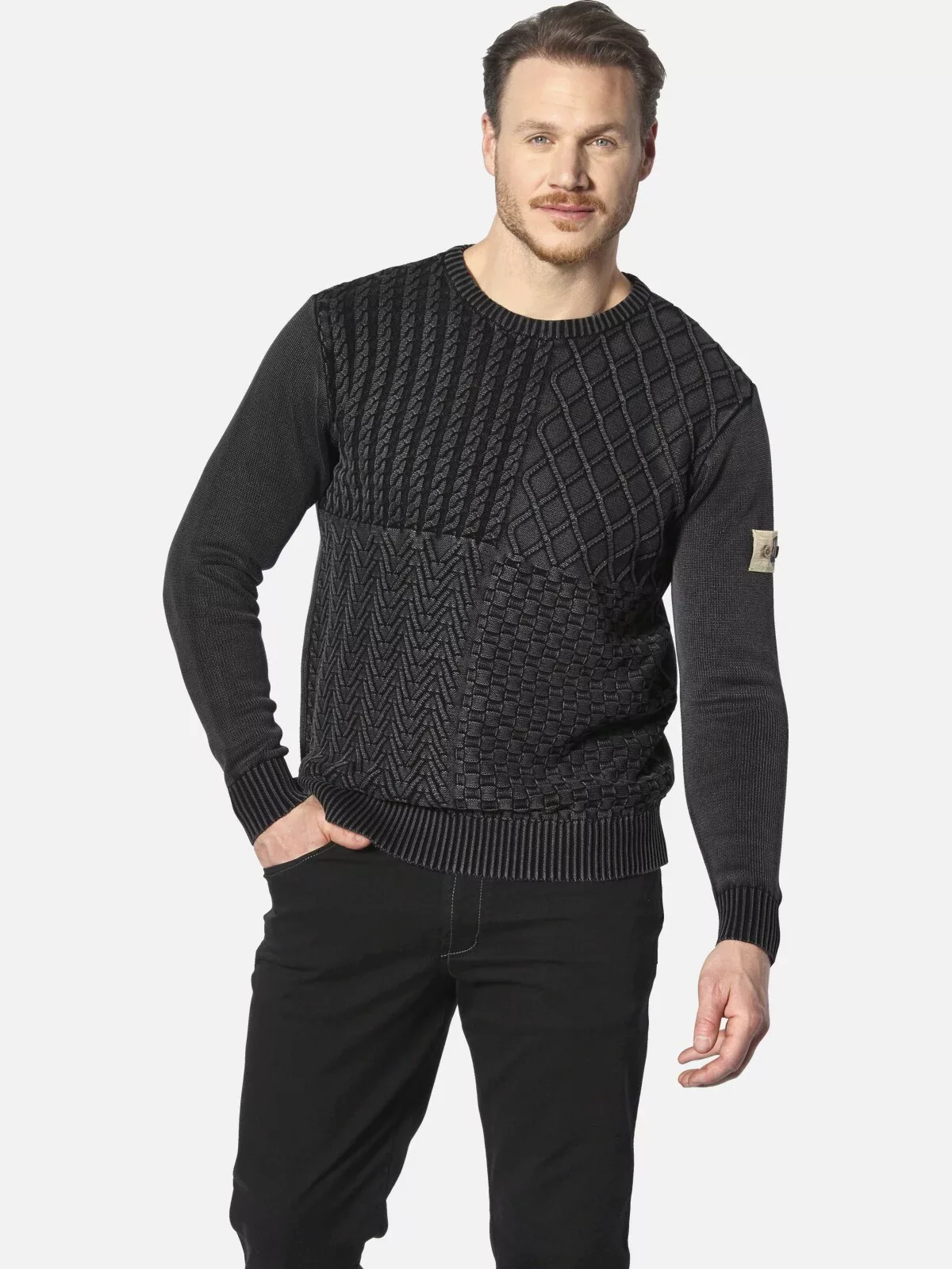 Jan Vanderstorm Strickpullover "Pullover RABBE" günstig online kaufen