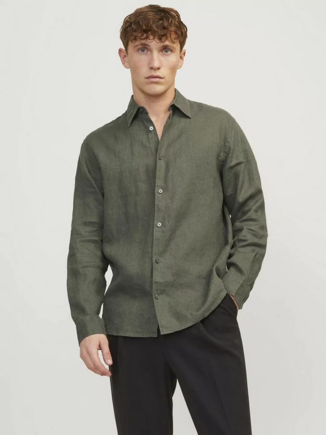 Jack & Jones Langarmhemd JPRCCLAWRENCE LINEN SHIRT L/S SN günstig online kaufen