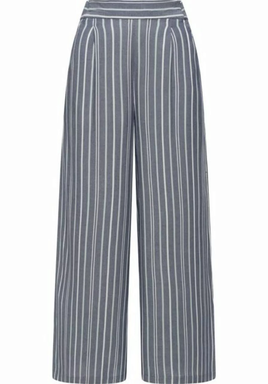 Ragwear Stoffhose Loggan Stripes Stylische Culotte Hose mit Gürtel günstig online kaufen