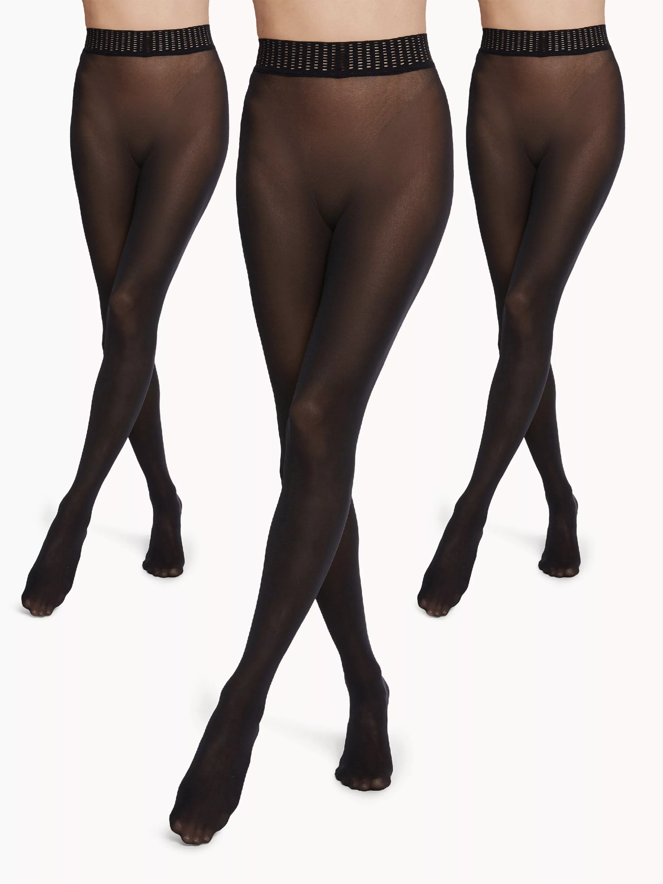 Wolford - Fatal 50 Tights Set (3 units), Frau, black, Größe: XL günstig online kaufen