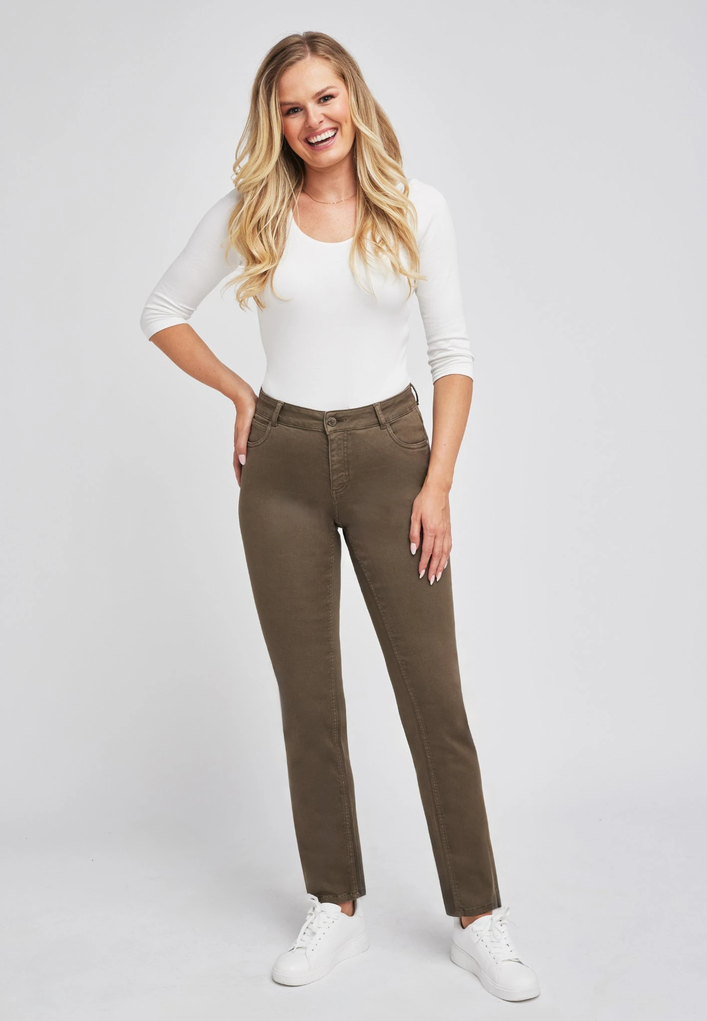 wonderjeans Slim-fit-Jeans, Klassischer gerader Schnitt günstig online kaufen