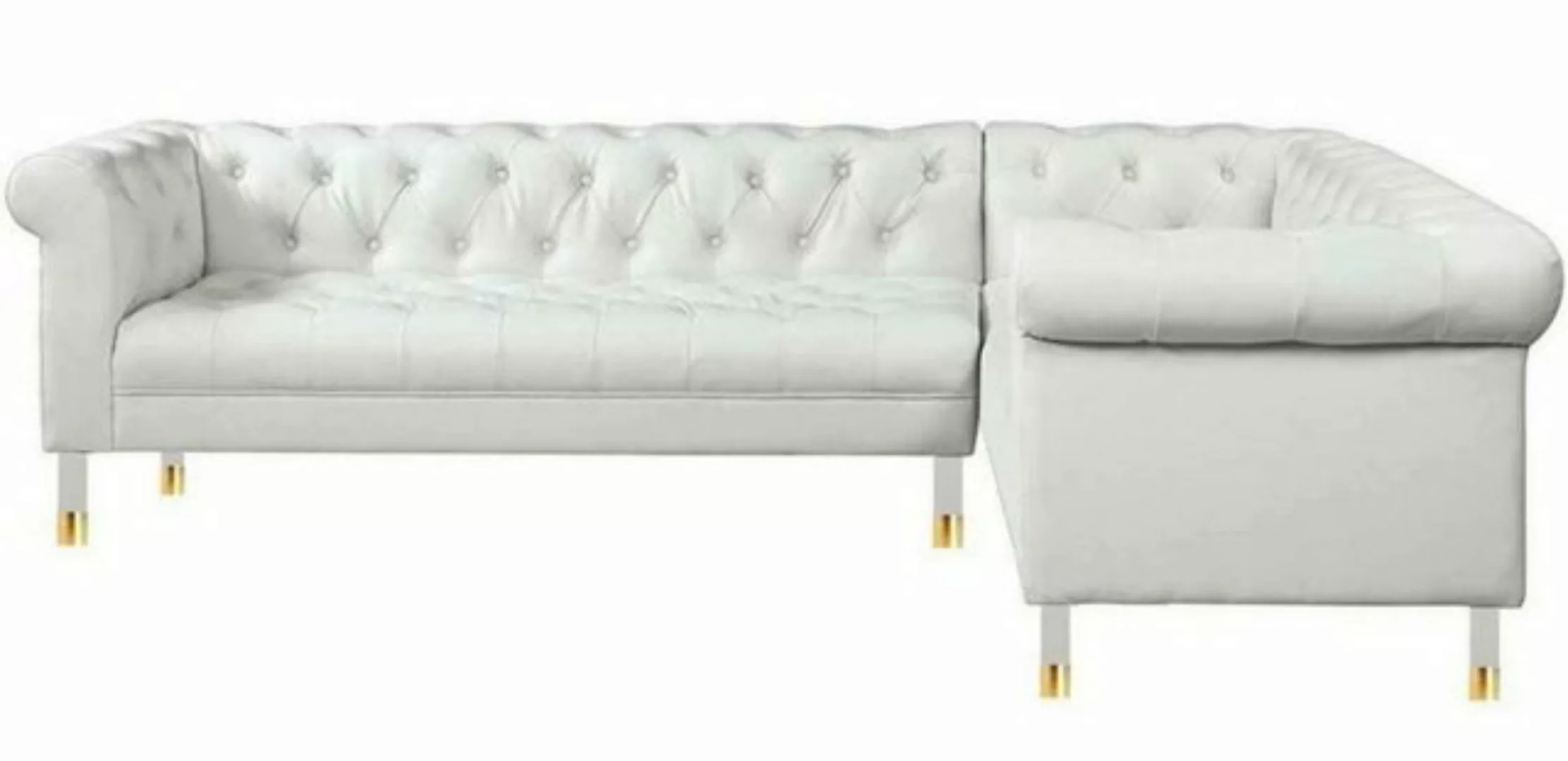 JVmoebel Ecksofa Weiße Wohnlandschaft Ecksofa Sofa Couch Eckgarnitur Sofa, günstig online kaufen