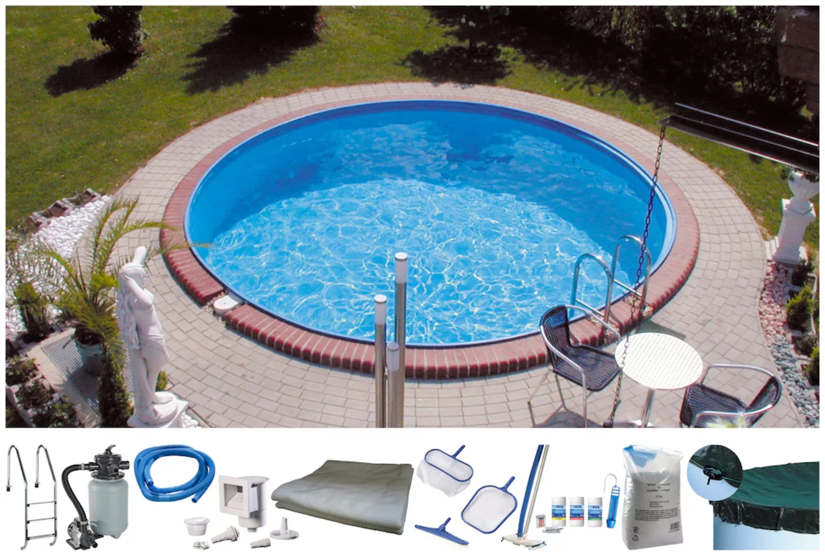 my POOL BWT Rundpool "PREMIUM", (Komplett-Set, 10 tlg.), Tiefe 1,35 m, in v günstig online kaufen