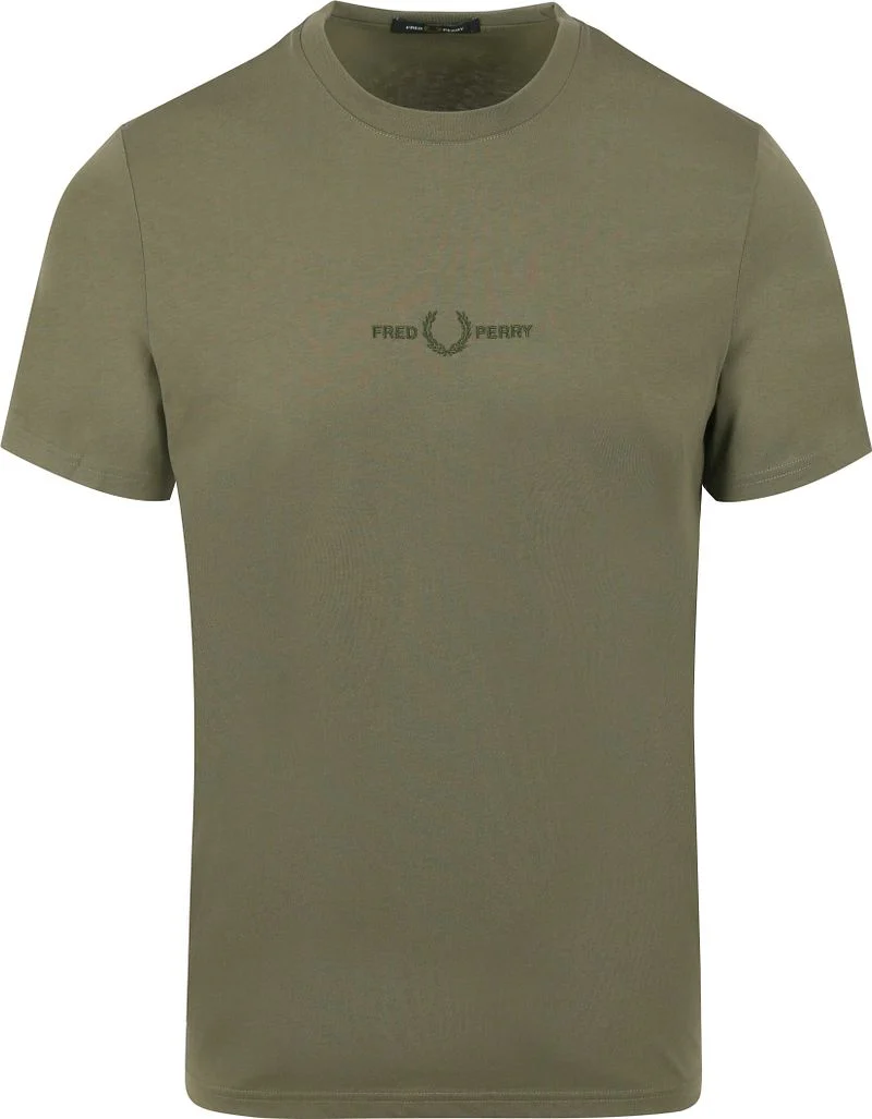 Fred Perry T-Shirt M4580 Olivgrün - Größe XL günstig online kaufen