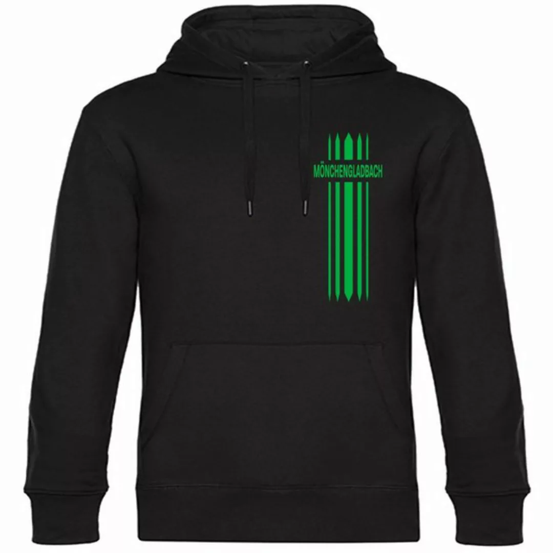 multifanshop Kapuzensweatshirt Mönchengladbach - Streifen - Hoodie günstig online kaufen