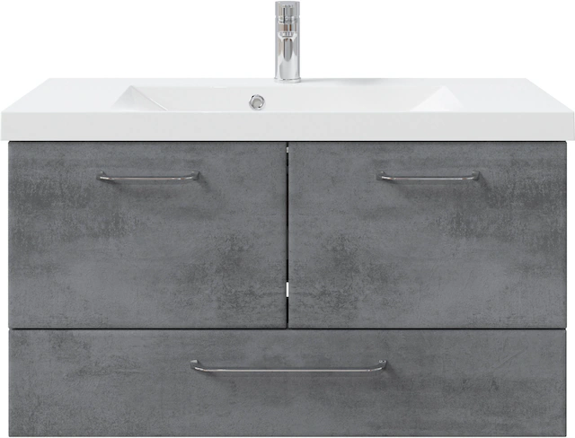 Saphir Badmöbel-Set "Quickset 945 Mineralmarmor-Waschtisch mit Unterschrank günstig online kaufen
