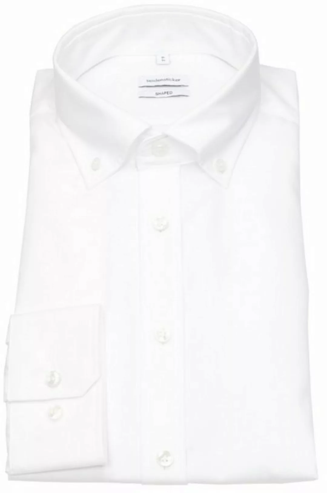 seidensticker Businesshemd Shaped Shaped Langarm Button-Down-Kragen Uni günstig online kaufen