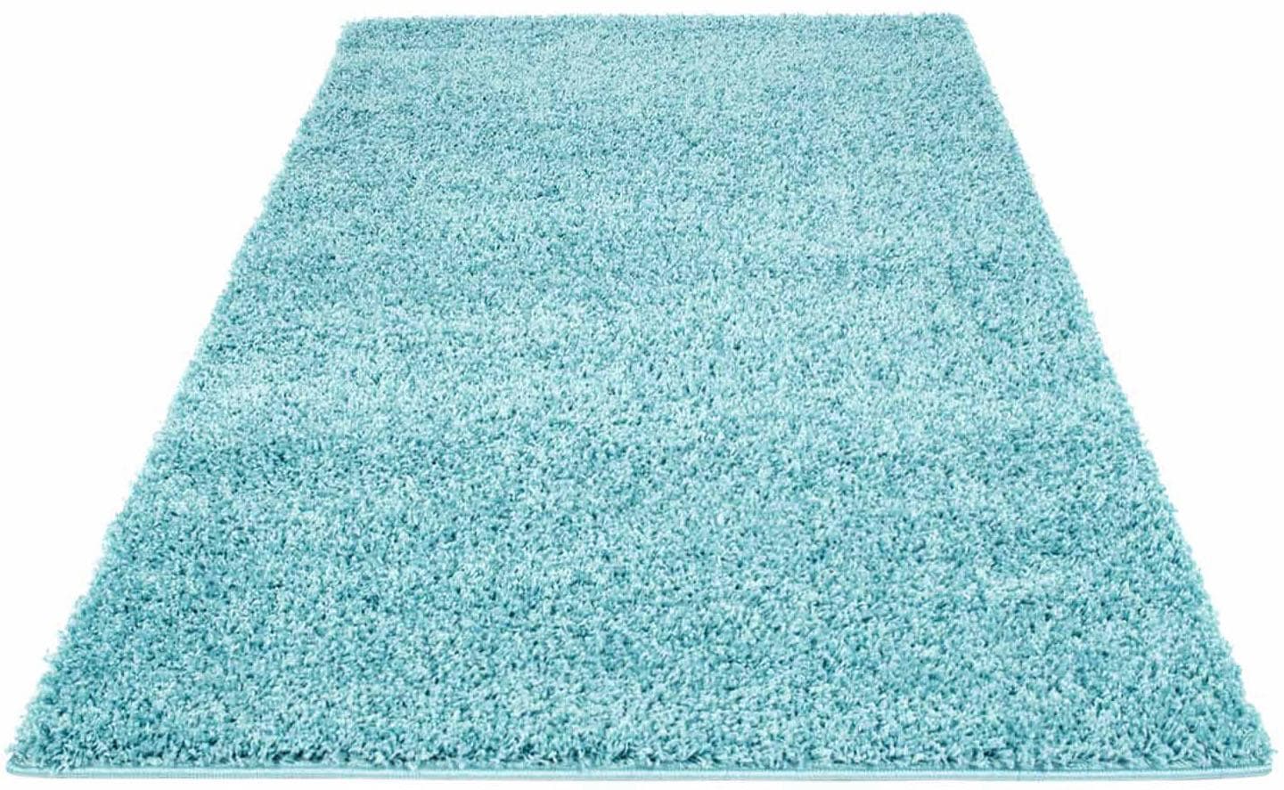 Carpet City Hochflor-Teppich »Shaggi uni 500«, rechteckig, 30 mm Höhe, Shag günstig online kaufen