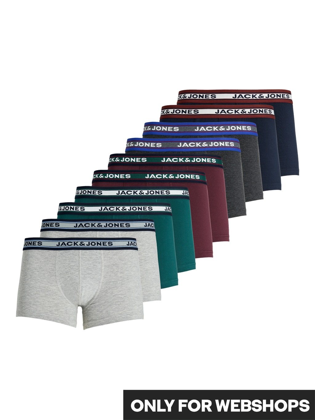 Jack & Jones Herren Boxershort JACSOLID TRUNKS 10er Pack günstig online kaufen