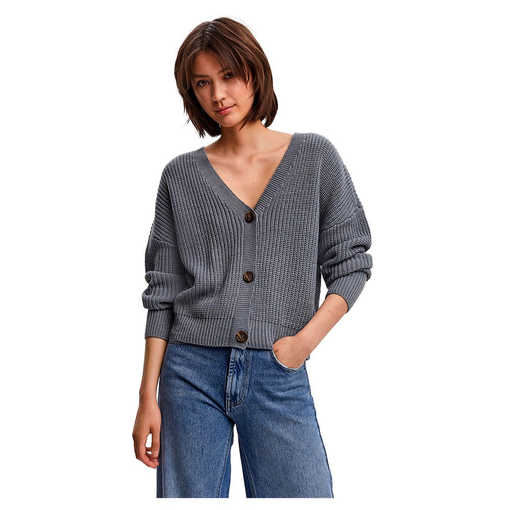 Vero Moda Lea Cuff Strickjacke M Flint Stone günstig online kaufen