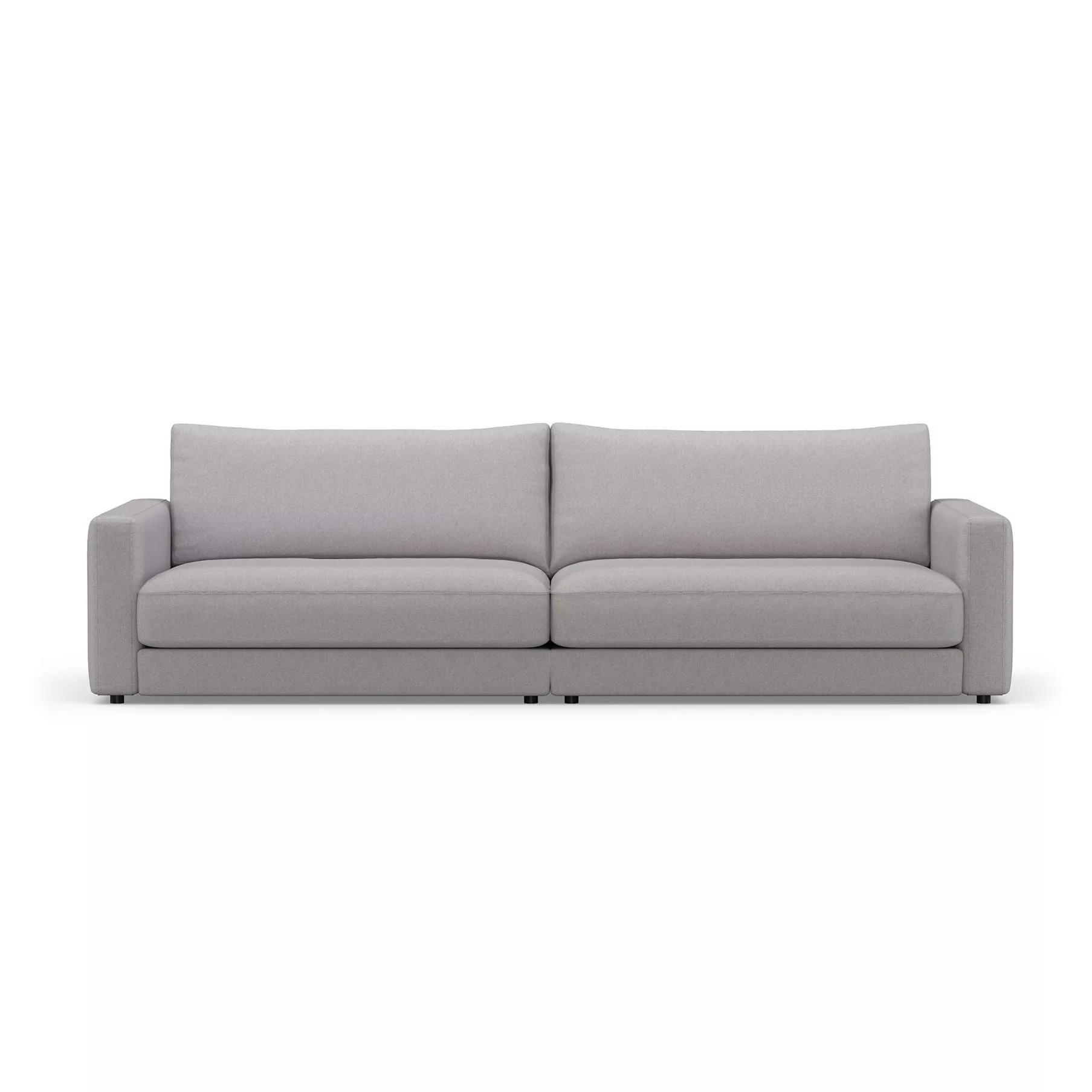 Sit with us - Panama 3-Sitzer Sofa Stoff - steingrau/Stoff Modesto/BxHxT 26 günstig online kaufen