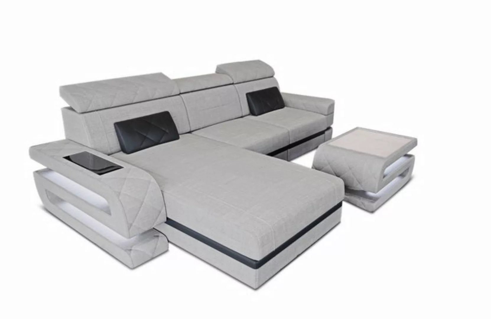 Sofa Dreams Ecksofa Stoff Couch Stoffsofa Bologna L Form Polstersofa, Webst günstig online kaufen