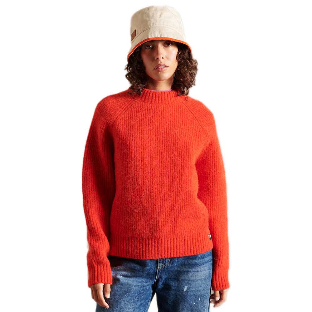 Superdry Alpaca Blend Crew Pullover S Apple Red günstig online kaufen