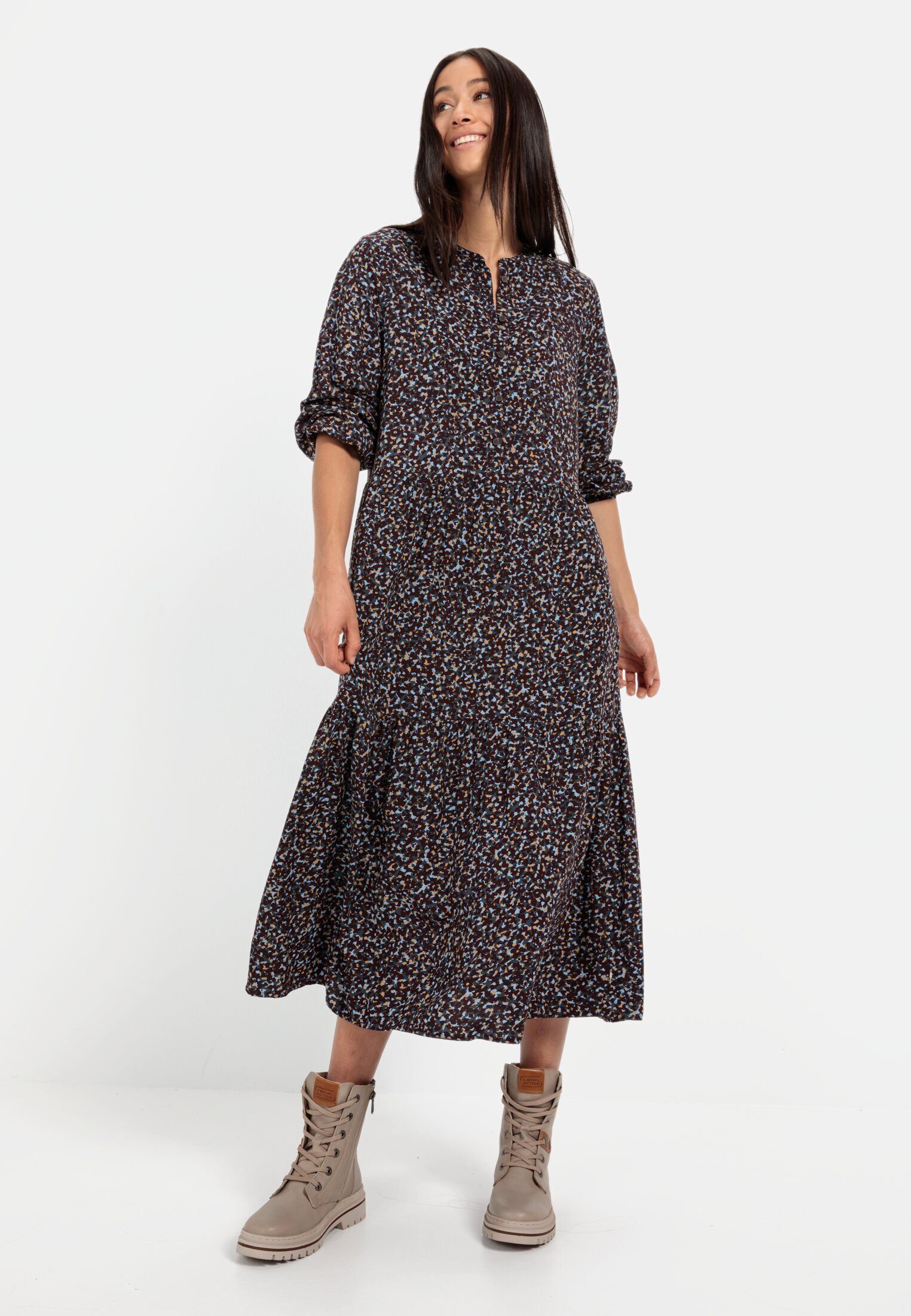 camel active Blusenkleid mit langen Ärmeln günstig online kaufen