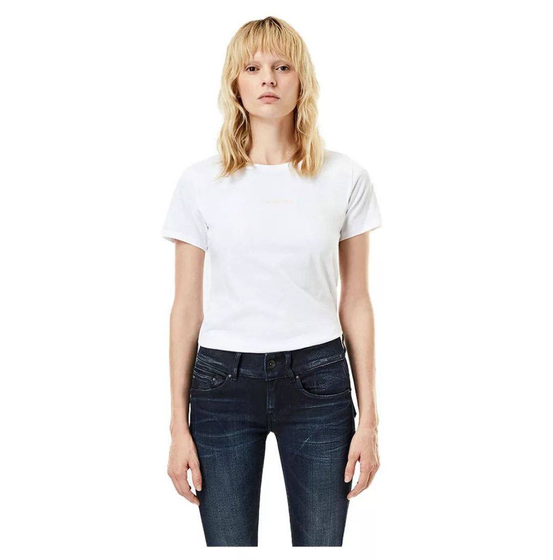 G-star Graphic Core Optic Slim Kurzarm T-shirt L White günstig online kaufen