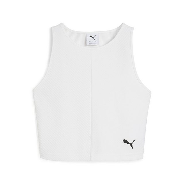 PUMA Crop-Top WARDROBE ESS Geripptes Crop-Top Damen günstig online kaufen