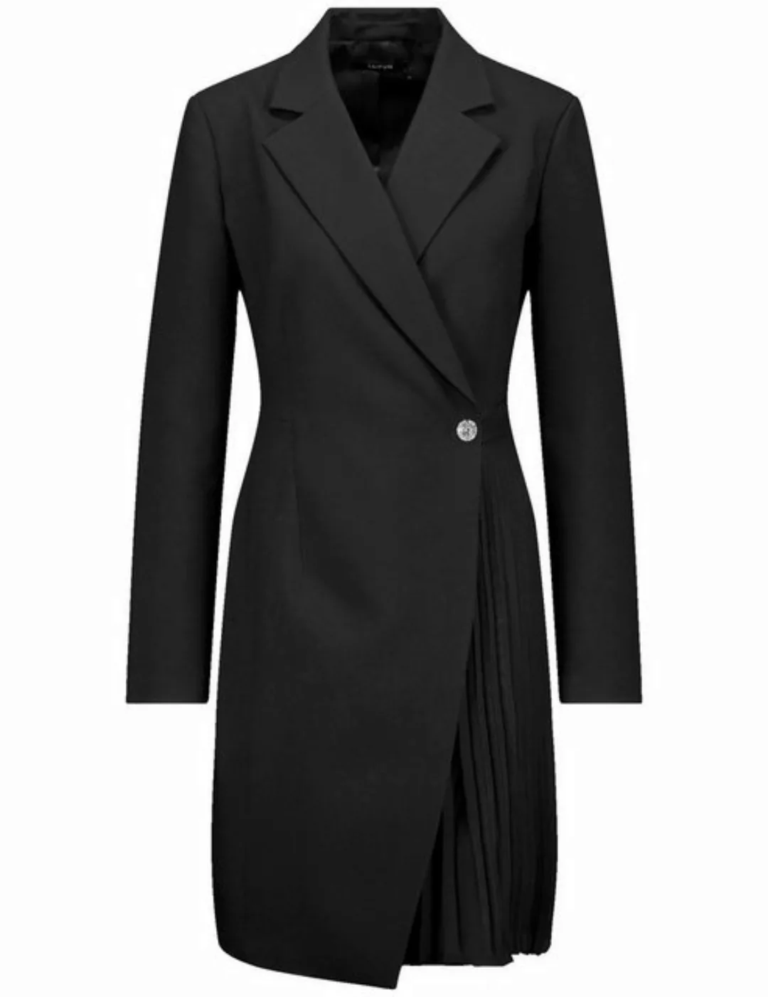 Taifun Midikleid - Wickelkleid Blazer-Look - festliches Midikleid einfarbig günstig online kaufen