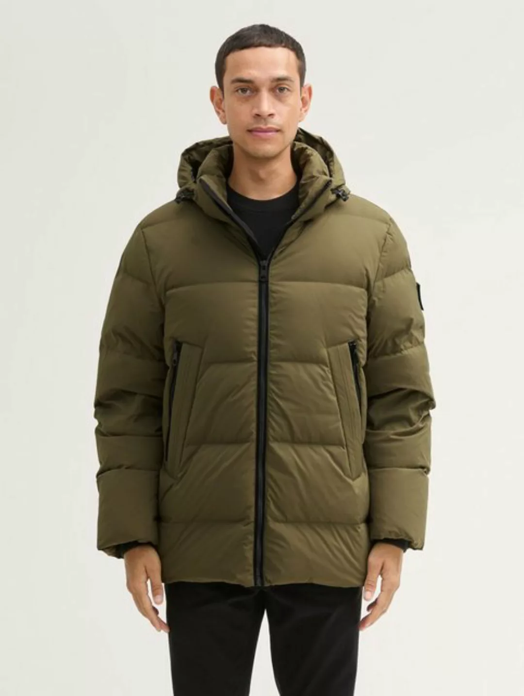 TOM TAILOR Winterjacke Pufferjacke mit abnehmbarer Kapuze mit Innentasche günstig online kaufen