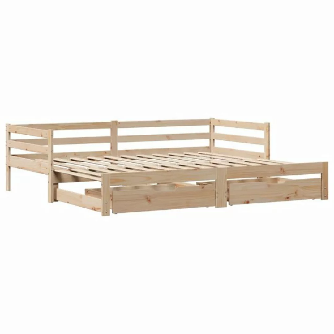 vidaXL Bett Tagesbett Ausziehbar mit Schubladen ohne Matratze 90x190 cm günstig online kaufen