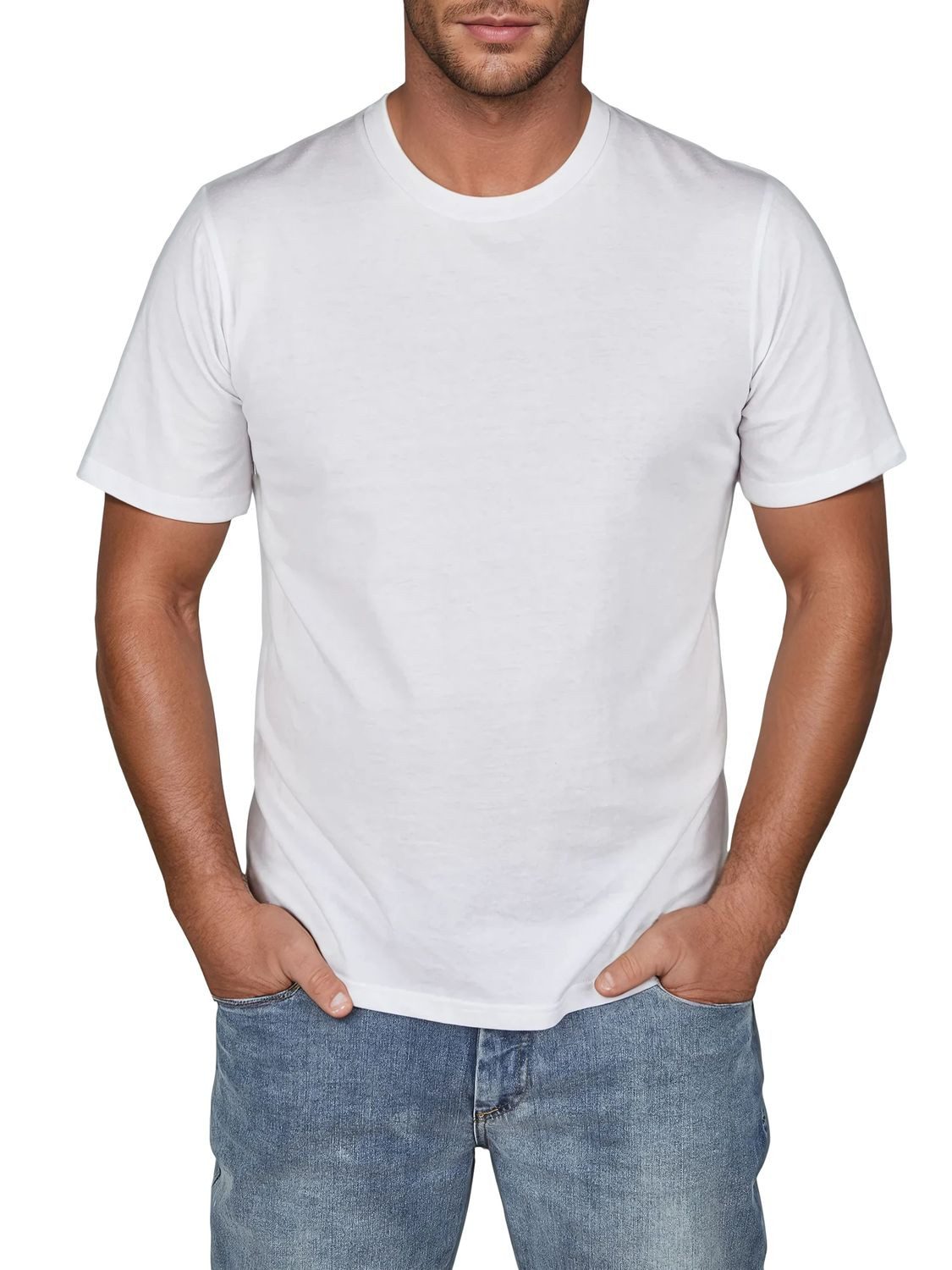 Jack & Jones Tshirt Herren Basic Regular Fit JACJEANS CREW NECK TEE 6er Set günstig online kaufen