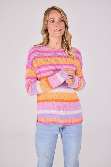 Lieblingsstück Strickpullover AnnikaL mit Multiringel & Stickerei auf dem Ä günstig online kaufen