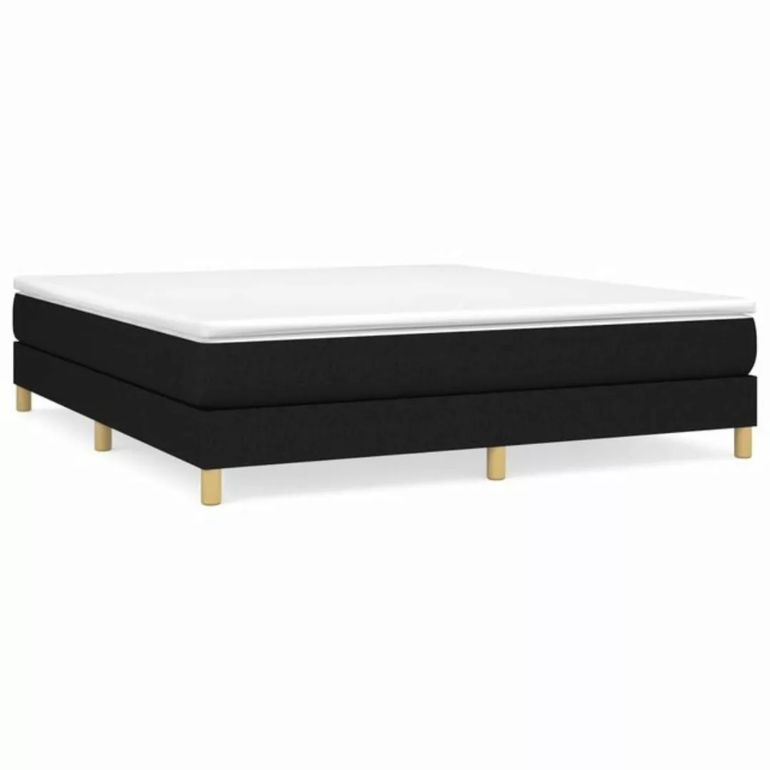 furnicato Bett Bettgestell ohne Matratze Schwarz 180x200 cm Stoff günstig online kaufen