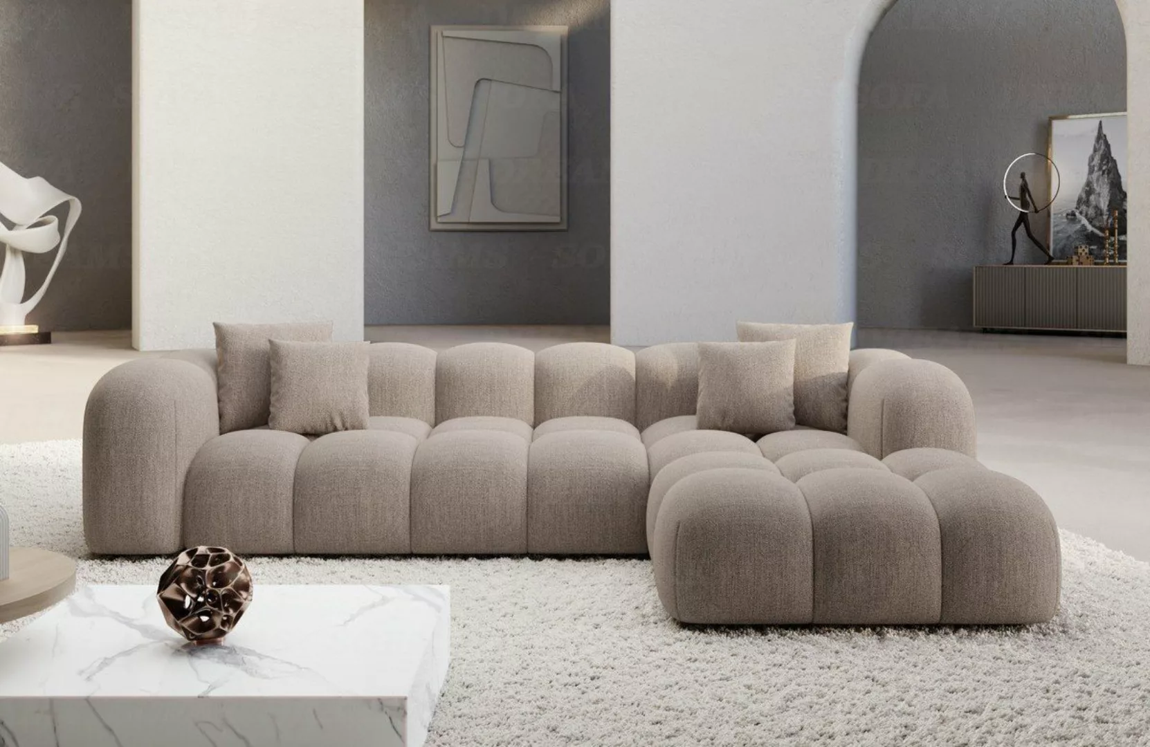 Sofa Dreams Ecksofa Stoffsofa Eckcouch Polster Eck Sofa Formentera L Form k günstig online kaufen