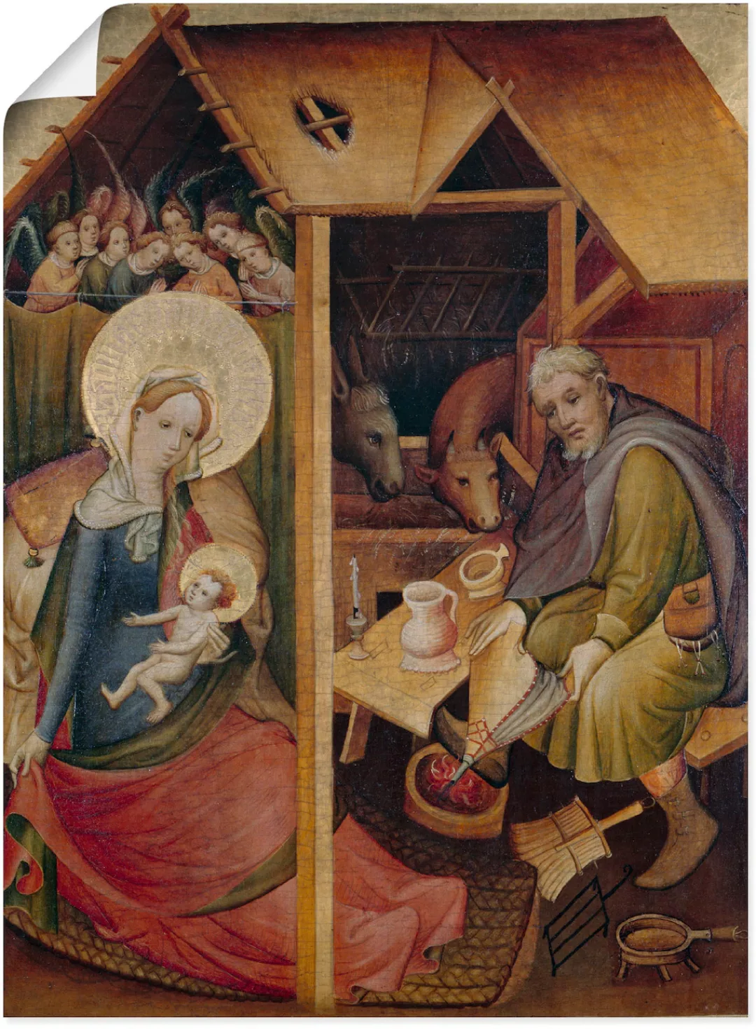 Artland Kunstdruck "Sogenannte Goldene Tafel. Geburt Christi", Religion, (1 günstig online kaufen