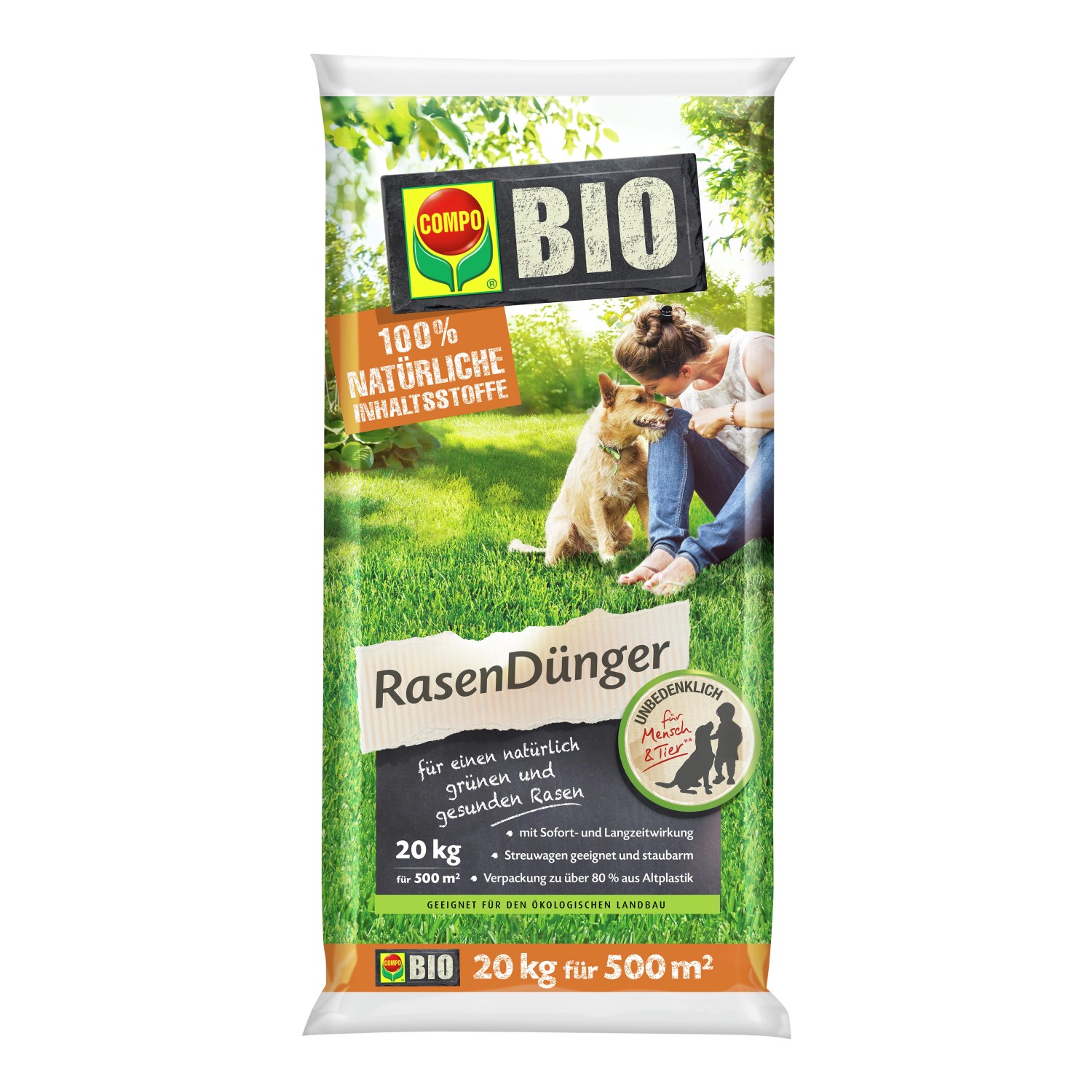 Compo BIO Rasendünger 20 kg günstig online kaufen