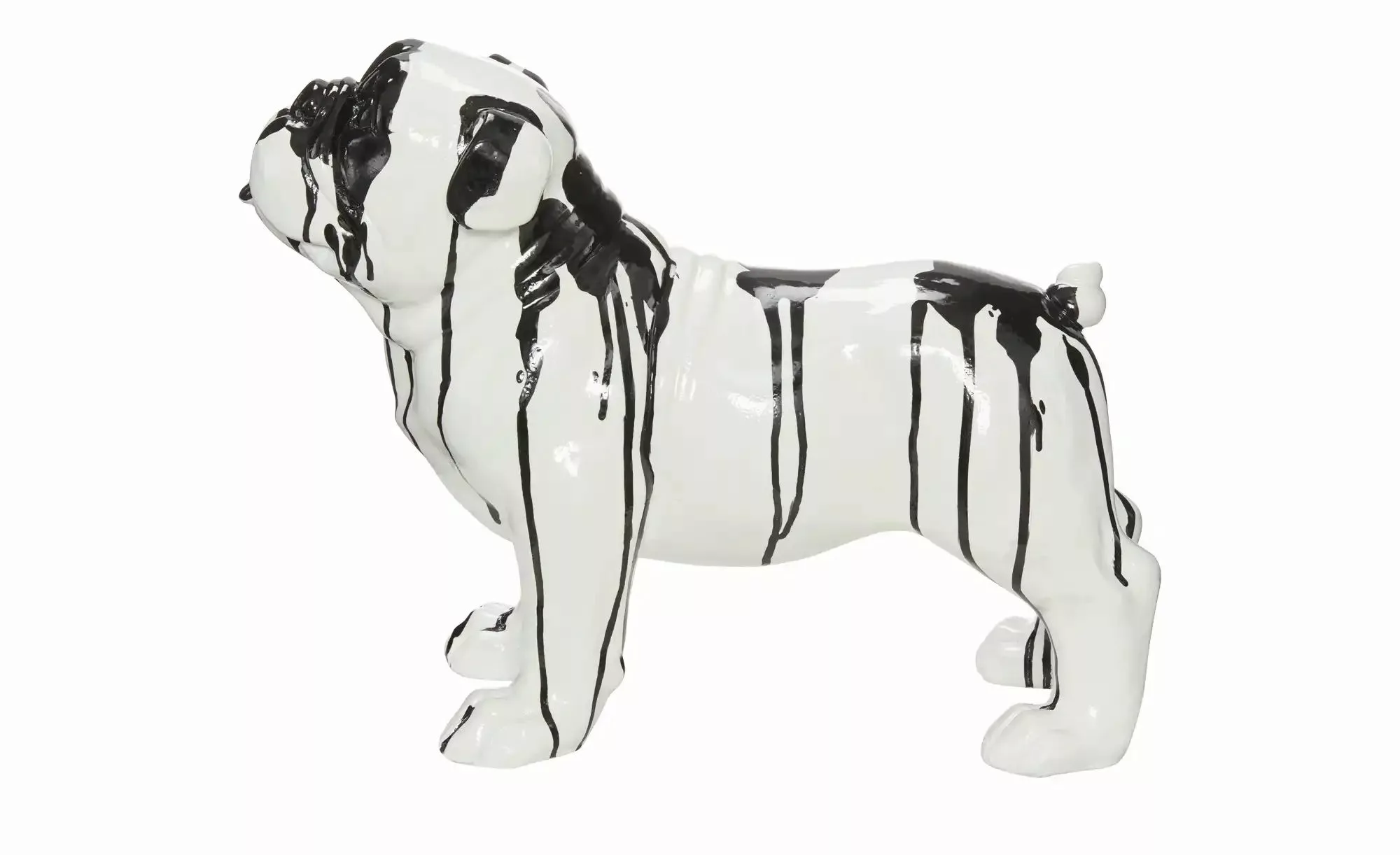 HOME STORY Deko Hund   ¦ weiß ¦ Polyresin (Kunstharz) ¦ Maße (cm): B: 41 H: günstig online kaufen