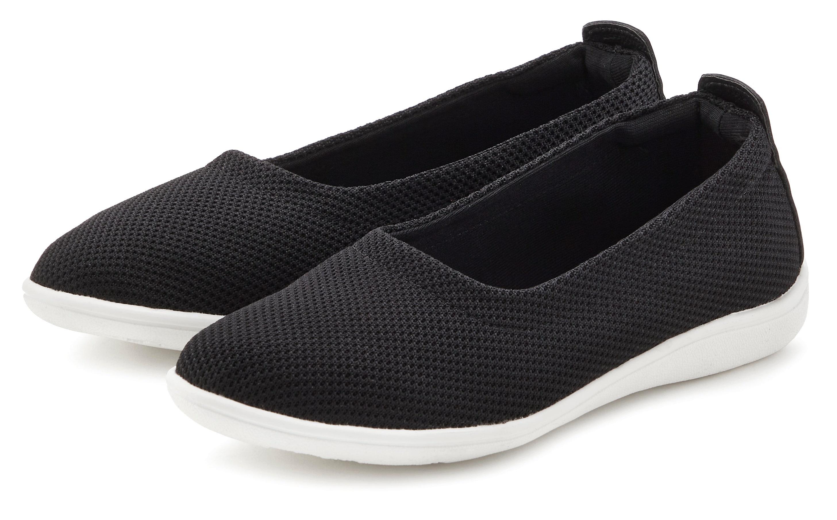 Vivance Slipper, Ballerina in leichter Mesh-Optik zum Reinschlüpfen VEGAN günstig online kaufen