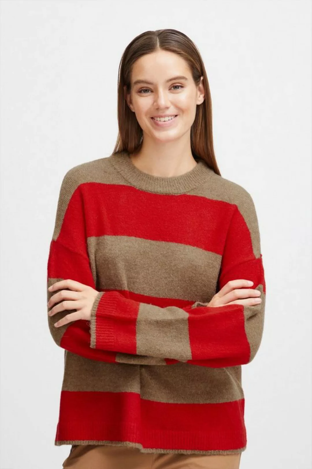 b.young Strickpullover BYOMARTHA STRIPE JUMPER - 20813889 günstig online kaufen