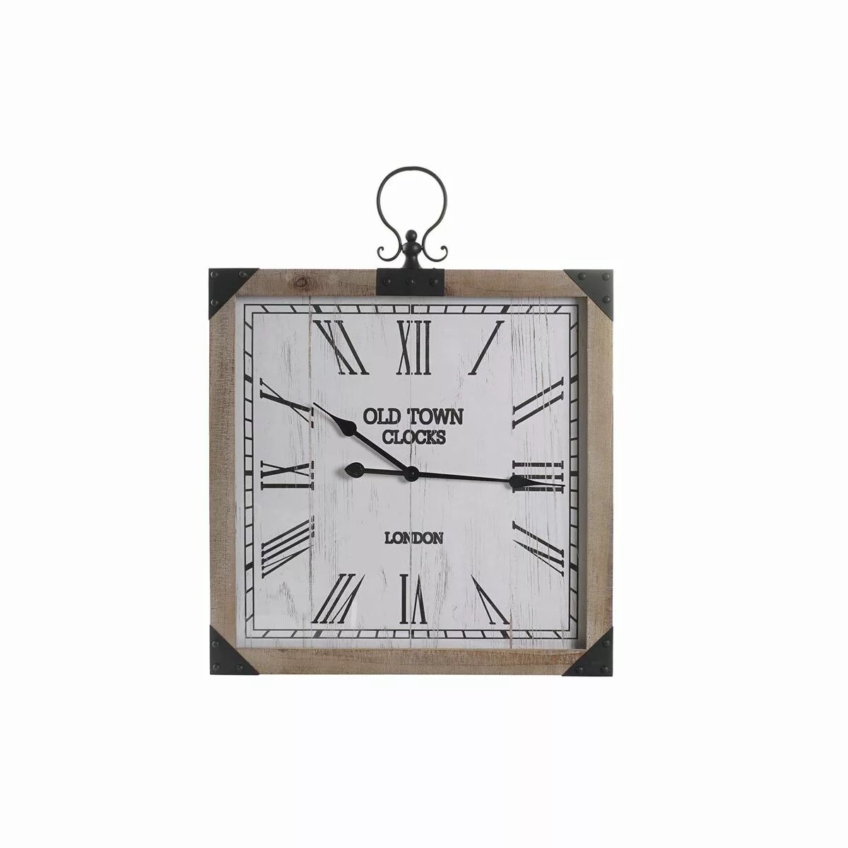 Wanduhr Dkd Home Decor Natürlich Mdf Weiß Eisen (60 X 4,5 X 75 Cm) günstig online kaufen